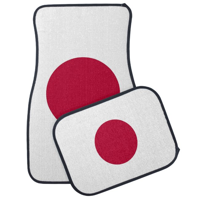 Set of car mats with Flag of Japan (Set)