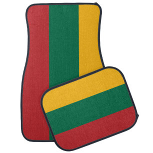 Set of car mats with Flag of Lithuania