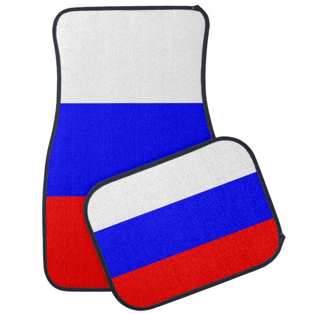 Set of car mats with Flag of Russia (Set)