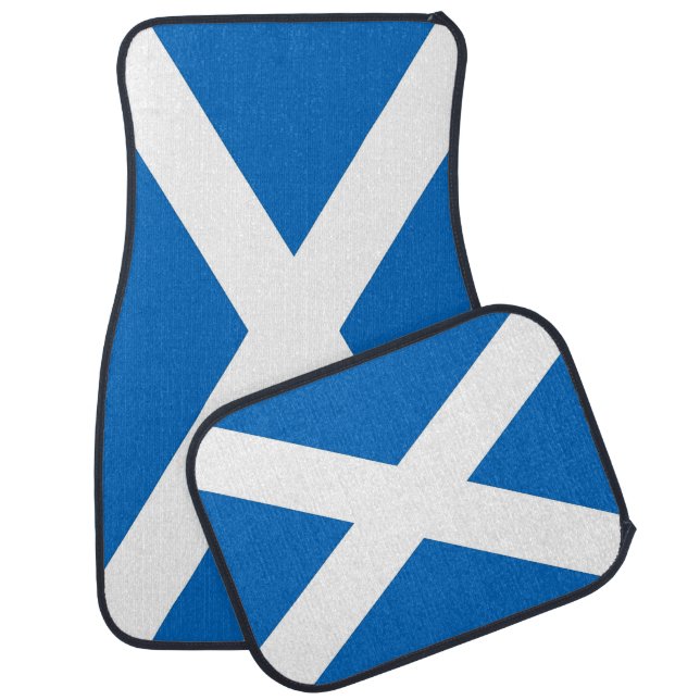 Set of car mats with Flag of Scotland (Set)