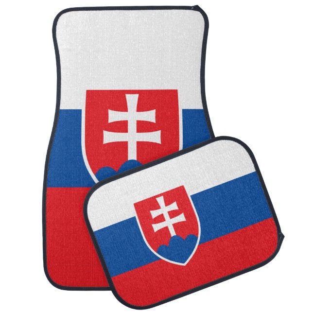Set of car mats with Flag of Slovakia (Set)