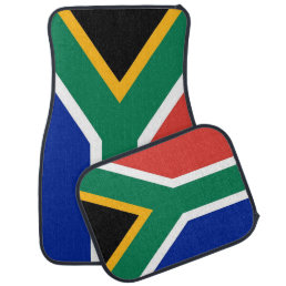 Set of car mats with Flag of South Africa