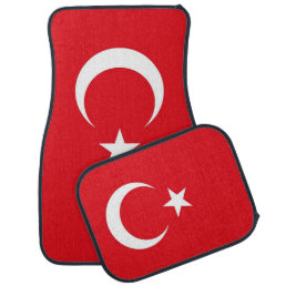 Set of car mats with Flag of Turkey