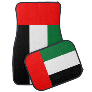 Set of car mats with Flag of UAE