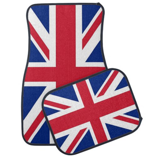 Set of car mats with Flag of United Kingdom