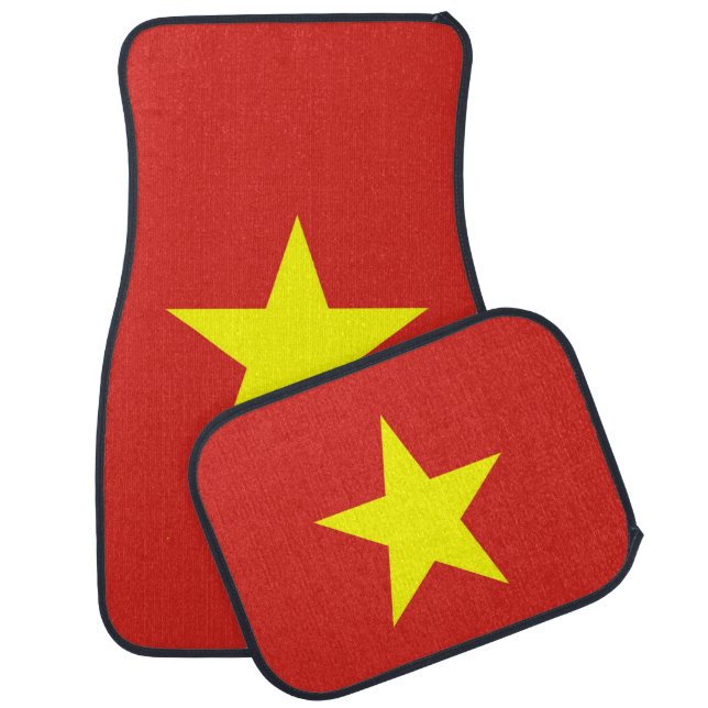 Set of car mats with Flag of Vietnam (Set)