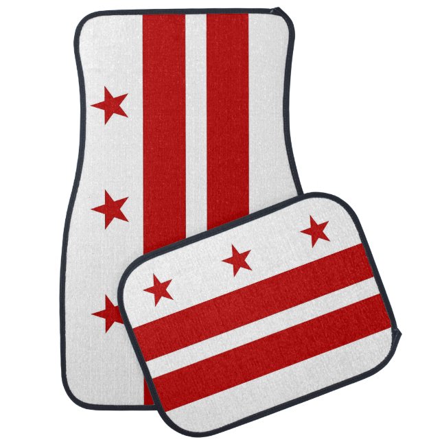 Set of car mats with Flag of Washington DC (Set)
