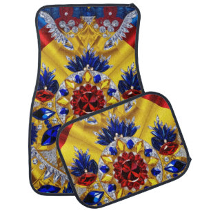 Set of car mats with Romanian Colors