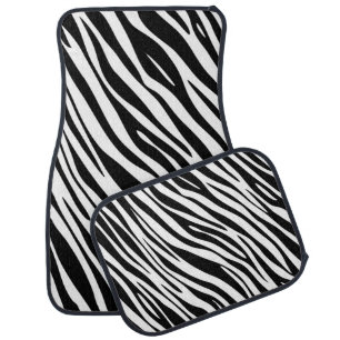 Set of Car Mats zebra print