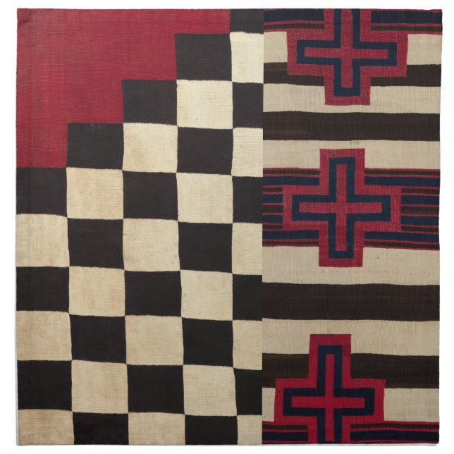 set of cloth napkins with tribal designs (Front)