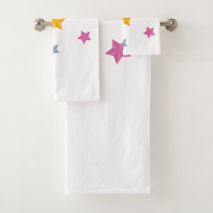 Set of colored stars