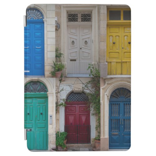 Set of colorful front doors in Malta iPad Air Cover