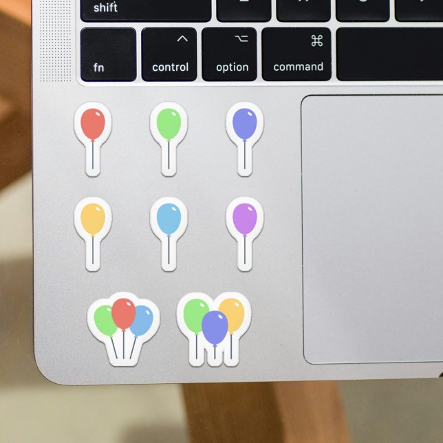 Set of Colorful Party Balloons Stickers  (Set of Colorful Party Balloons Stickers )