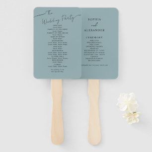 Set of Fans for a wildflower wedding.