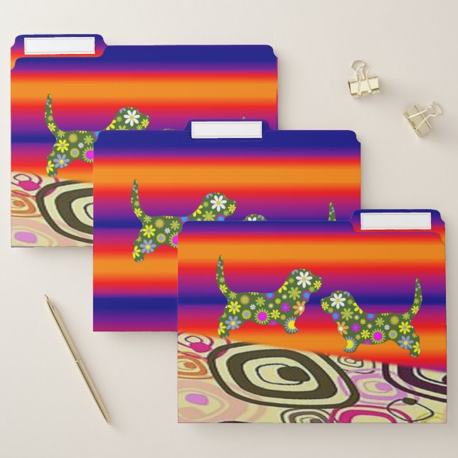 Set of File Folders Dog (Set)