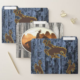 Set of File Folders Horse