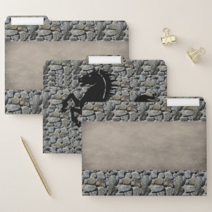 Set of File Folders Stone