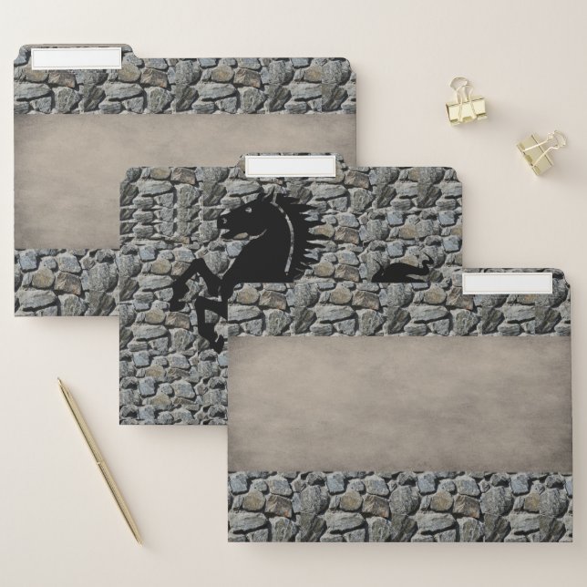 Set of File Folders Stone (Set)