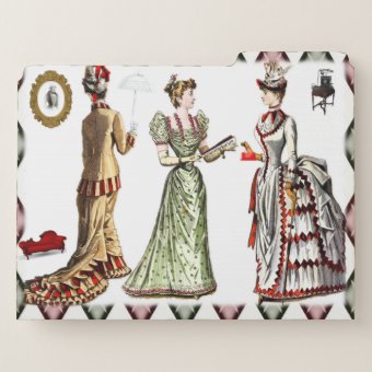 Set of File Folders Victorian | Zazzle