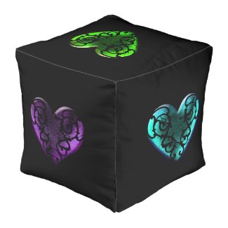 Set of Filligree Goth Hearts in Various Colors