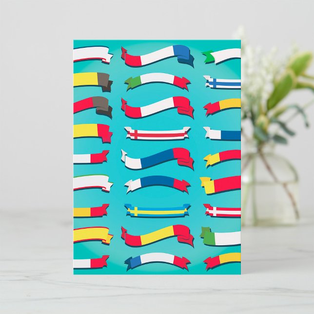 Set Of Flags Invitations (Creator Uploaded)