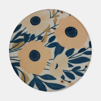 Set of four pretty vintage floral coasters