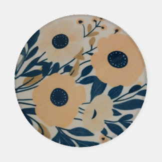 Set of four pretty vintage floral coasters