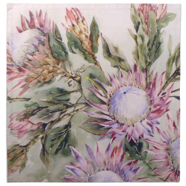 Set of Four Protea Napkins (Front)