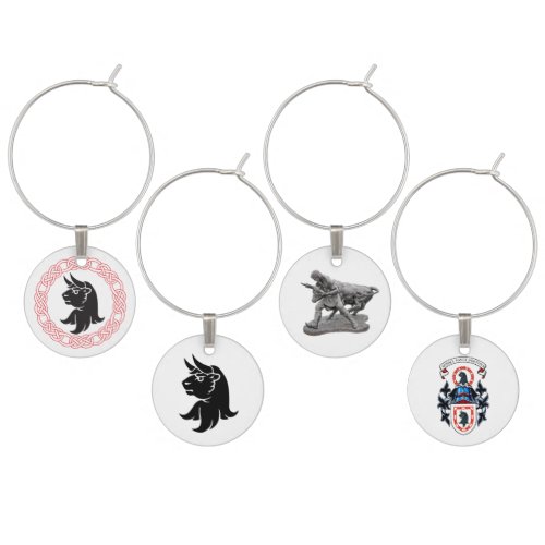 Set of Four Turnbull Wine Charms