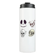 Set of Four Unique Skull Illustrations