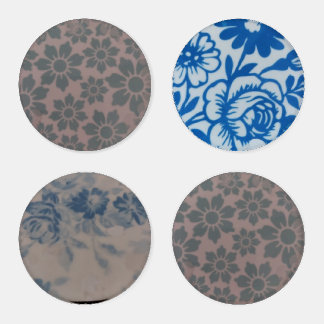 set of four vintage coaster set