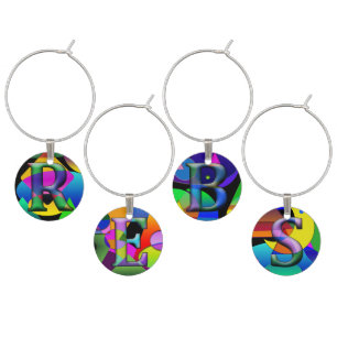Set of Four Wine Charms