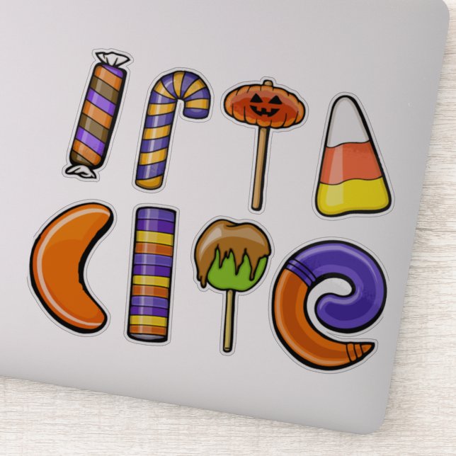 set of Halloween candy  and treats | Halloween des Sticker (Detail)
