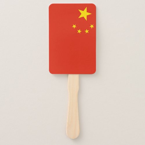 Set of hand fan with flag of China