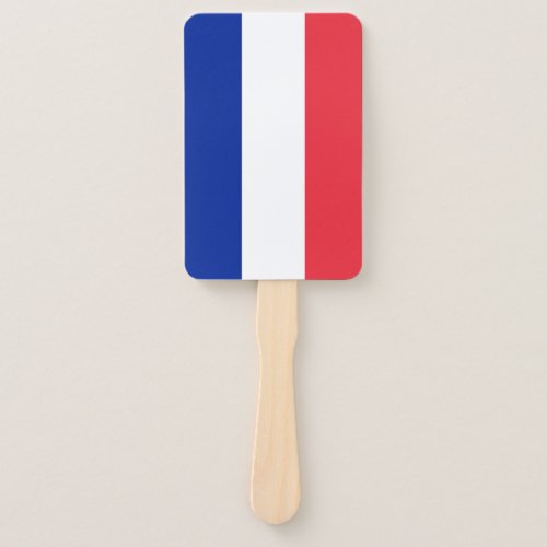 Set of hand fan with flag of France