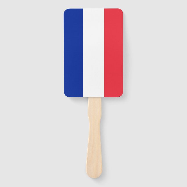 Set of hand fan with flag of France (Front)
