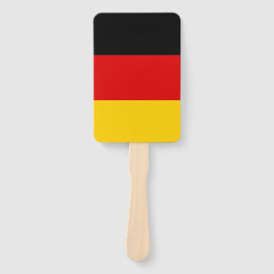 Set of hand fan with flag of Germany