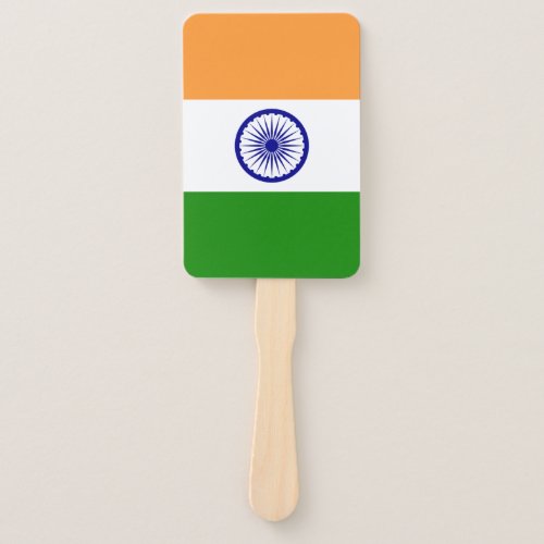 Set of hand fan with flag of India