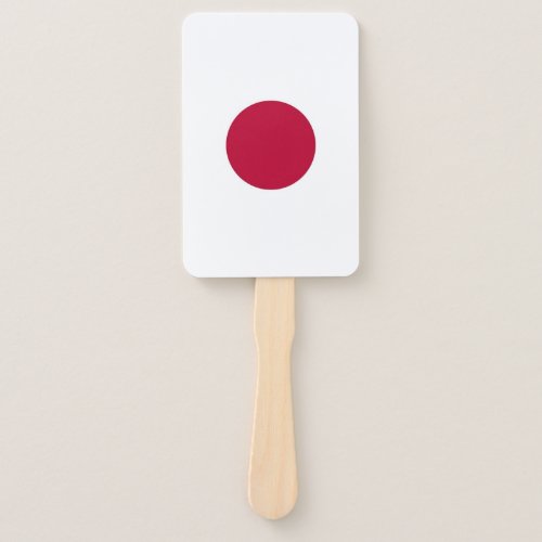 Set of hand fan with flag of Japan