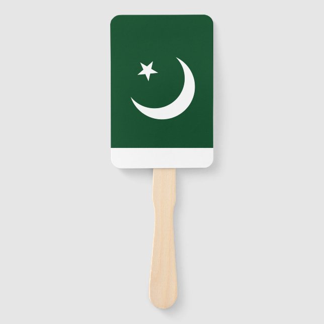 Set of hand fan with flag of Pakistan (Front)