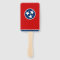 Set of hand fan with flag of Tennessee, USA