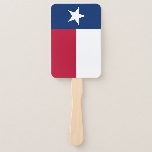 Set of hand fan with flag of Texas USA