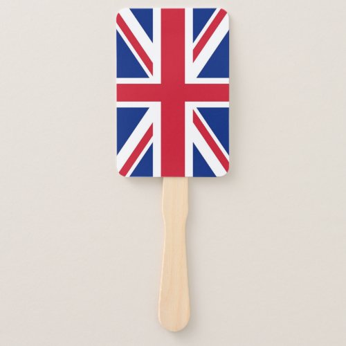 Set of hand fan with flag of United Kingdom