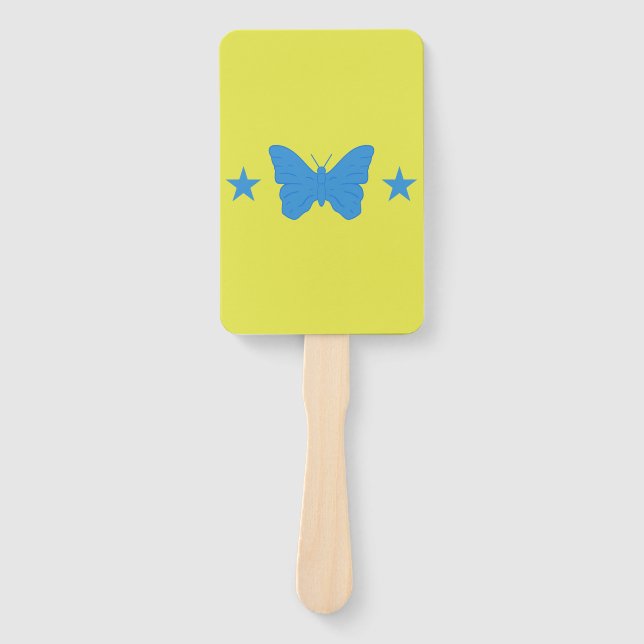 Set of hand fans with flag of Bady Bassit (Front)