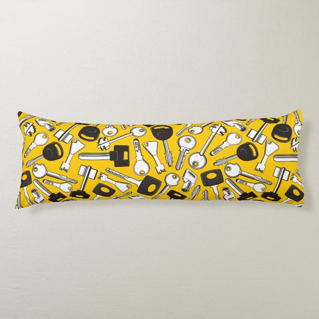 Set of Keys Background Body Pillow (Front)
