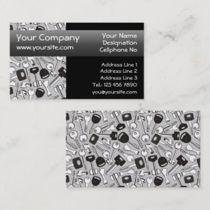 Set of Keys Background Business Card