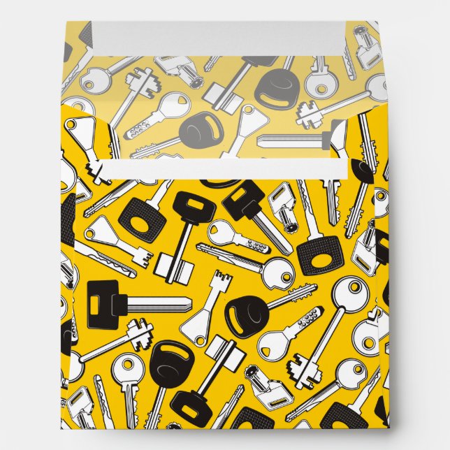 Set of Keys Background Envelope (Back (Bottom))