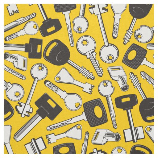 Set of Keys Background Fabric
