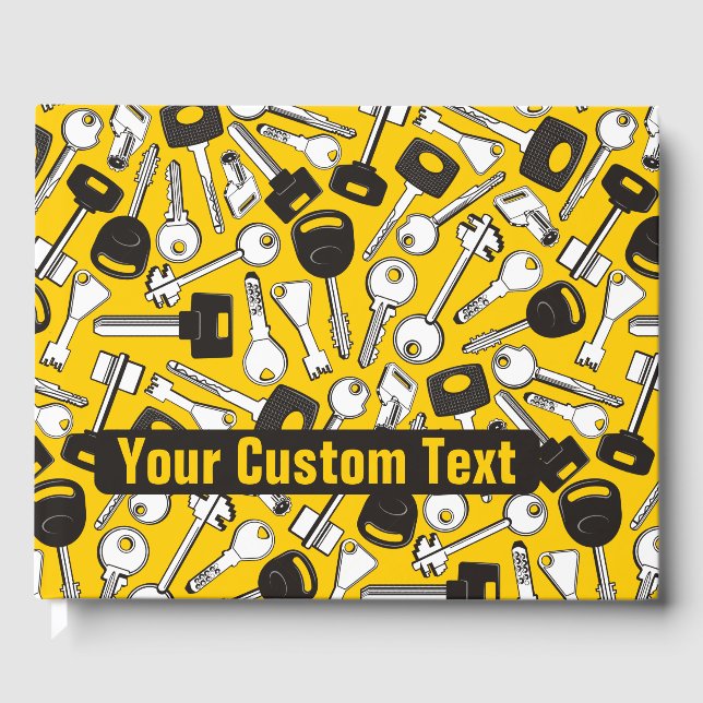 Set of Keys Background Guest Book (Front)
