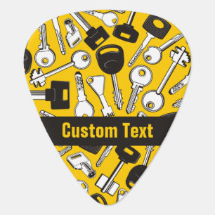 Set of Keys Background Guitar Pick